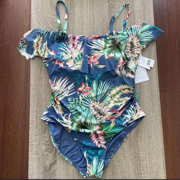 La Blanca swimwear Floral Off The Shoulder NWT - Picture 3 of 5